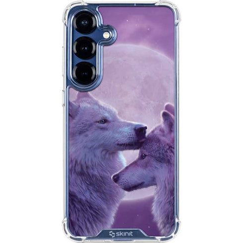 Loving Wolves by Vincent Hie Galaxy S25 Clear Case